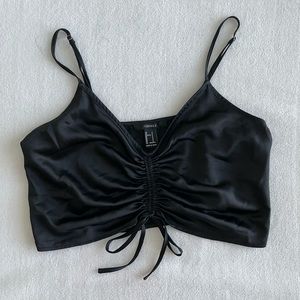 Forever 21 Satin Crop Top